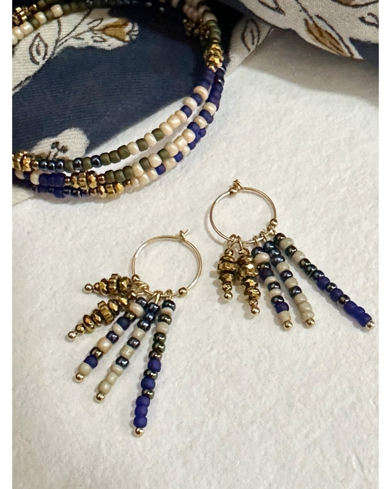 BOUCLES D'OREILLES CREOLES DELHI - BO240404 - Mademoizelle Moon - Désaccords