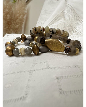 BRACELET MASSAY - Granit & Écorce - 240619 - Mademoizelle Moon - Désaccords