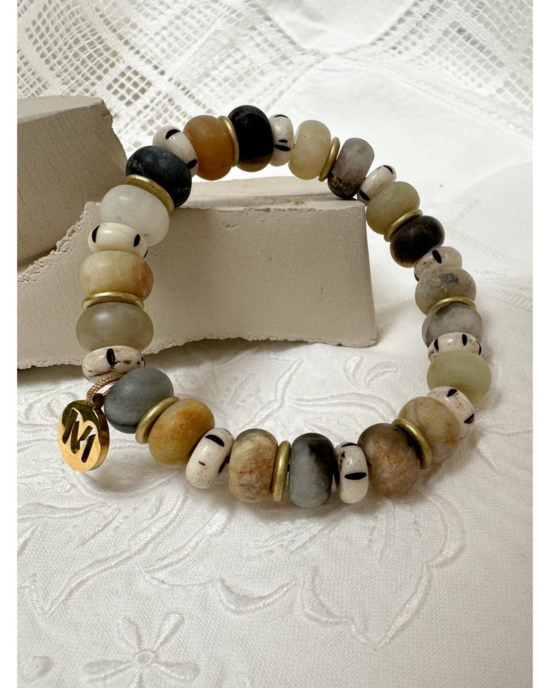 BRACELET MASSAY - Granit & Écorce - 240620 - Mademoizelle Moon - Désaccords