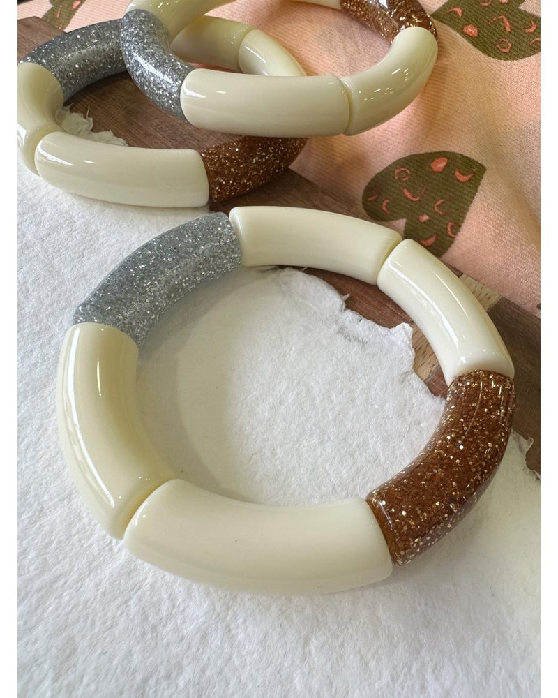 BRACELET MILA - Argent & doré 240350 - Mademoizelle Moon - Désaccords