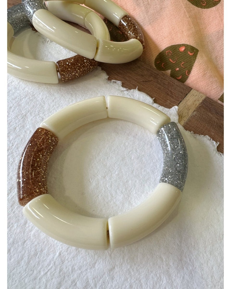 BRACELET MILA - Argent & doré 240350 - Mademoizelle Moon - Désaccords