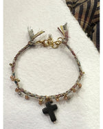 BRACELET TRESSÉ - Croix - 240353 - Mademoizelle Moon - Désaccords