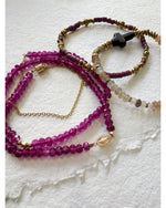 BRACELET TROIS TOURS - Vierge - Prune - 240354 - Mademoizelle Moon - Désaccords