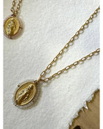 COLLIER MADONE BLANC - 240456 - Mademoizelle Moon - Désaccords