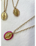 COLLIER MADONE ROSE fuchsia - 240455 - Mademoizelle Moon - Désaccords