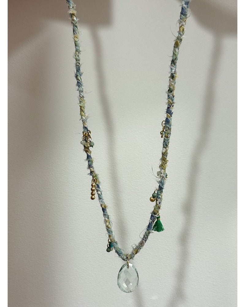 COLLIER MINI-SAUTOIR PONDYCHERI Aquamarine - 240366 - Mademoizelle Moon - Désaccords