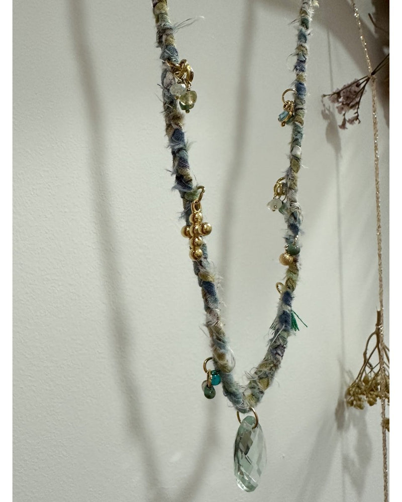 COLLIER MINI-SAUTOIR PONDYCHERI Aquamarine - 240366 - Mademoizelle Moon - Désaccords