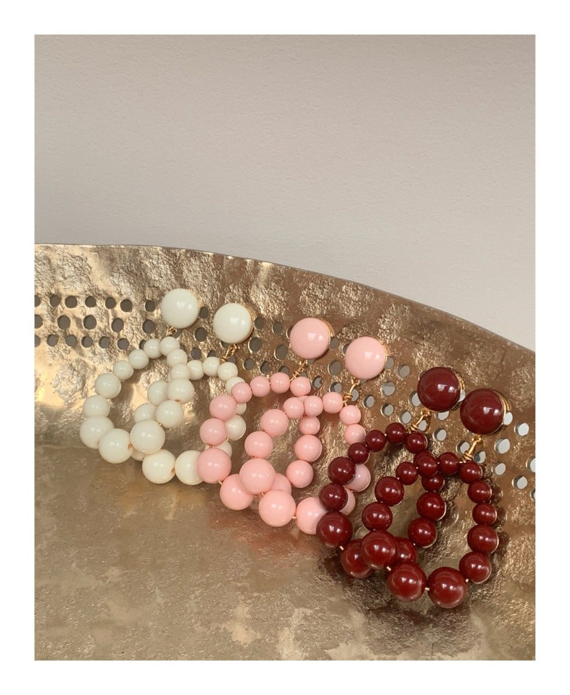 BOUCLES D'OREILLES BABY DOLL - Cerise - Mademoizelle Moon - Désaccords