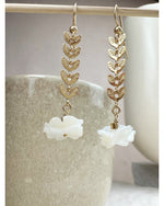 BOUCLES D'OREILLES CHAMPETRE - Blanche - Mademoizelle Moon - Désaccords