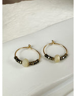 BOUCLES D'OREILLES CREOLES FARANDOLE -XS - Mademoizelle Moon - Désaccords