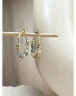 BOUCLES D'OREILLES CREOLES SIMBA -M - Mademoizelle Moon - Désaccords