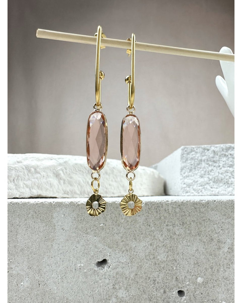 BOUCLES D'OREILLES JANIE ROSÉ - Mademoizelle Moon - Désaccords
