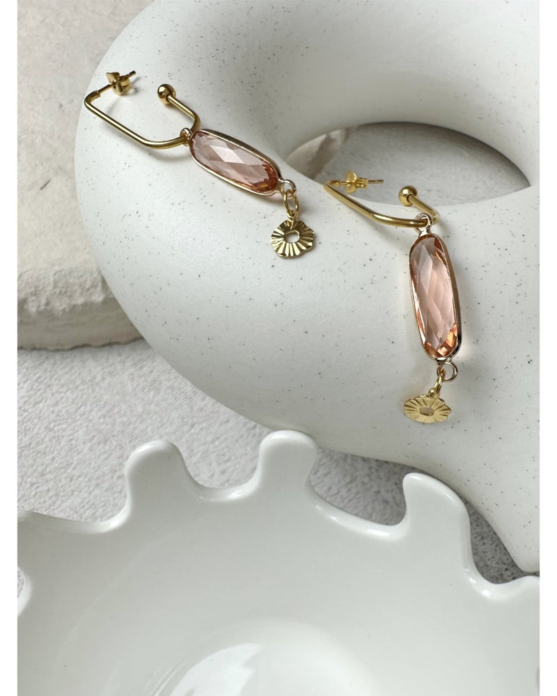 BOUCLES D'OREILLES JANIE ROSÉ - Mademoizelle Moon - Désaccords