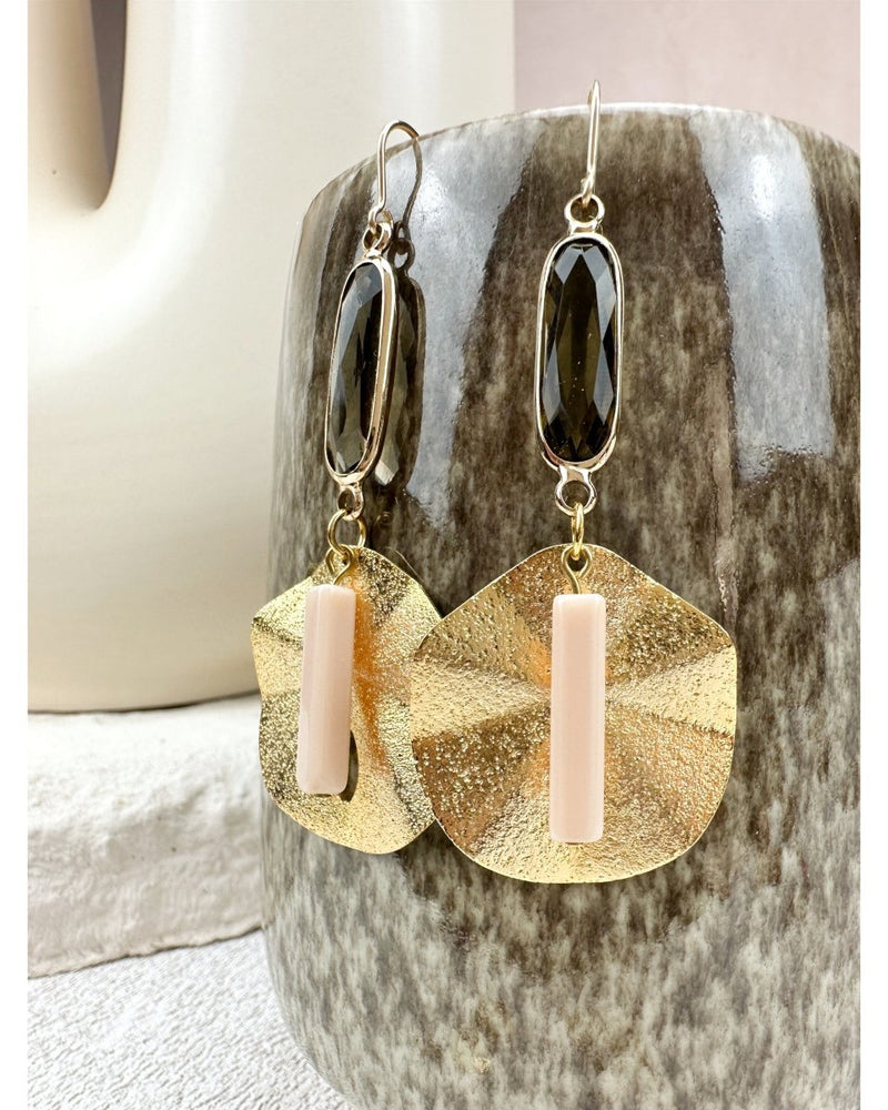 BOUCLES D'OREILLES MAALA - Rose - Mademoizelle Moon - Désaccords