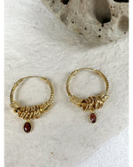 BOUCLES D'OREILLES MIRA - Rouge - Mademoizelle Moon - Désaccords