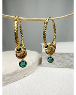 BOUCLES D'OREILLES MIRA - Vert - Mademoizelle Moon - Désaccords