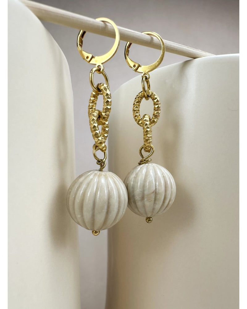 BOUCLES D'OREILLES NOLITA SABLE - Mademoizelle Moon - Désaccords