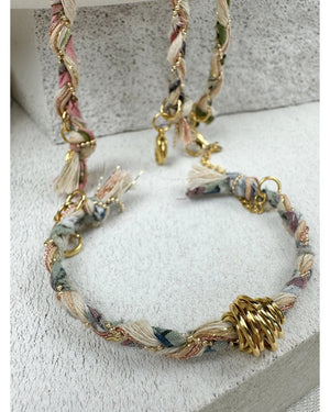 BRACELET DELHI TRESSÉ - Bleu - Mademoizelle Moon - Désaccords