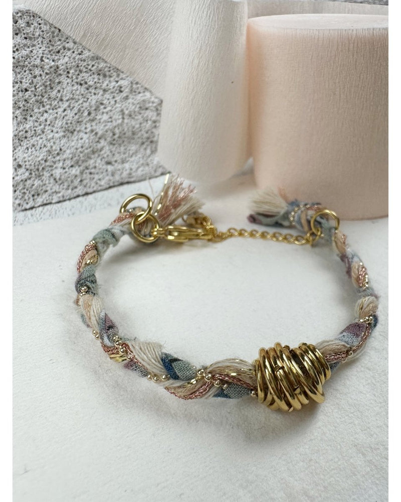BRACELET DELHI TRESSÉ - Bleu - Mademoizelle Moon - Désaccords