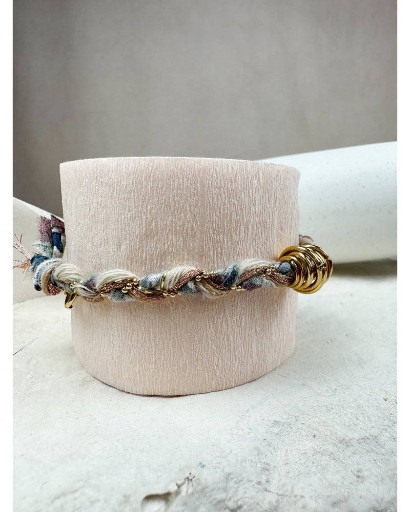 BRACELET DELHI TRESSÉ - Bleu - Mademoizelle Moon - Désaccords