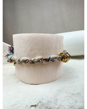 BRACELET DELHI TRESSÉ - Bleu - Mademoizelle Moon - Désaccords