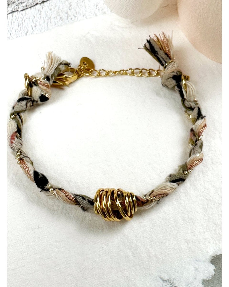 BRACELET DELHI TRESSÉ - Noir - Mademoizelle Moon - Désaccords