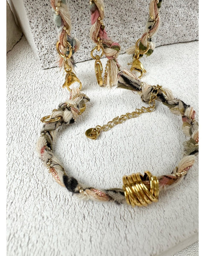 BRACELET DELHI TRESSÉ - Noir - Mademoizelle Moon - Désaccords