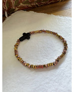BRACELET - HEMATITES BICOLORES & CROIX - 240302 - Mademoizelle Moon - Désaccords