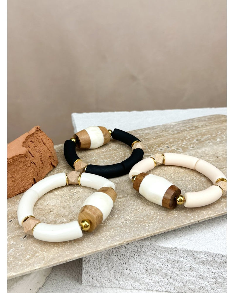 BRACELET KAÏNA - Ecru - Mademoizelle Moon - Désaccords