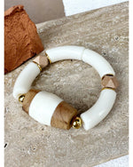 BRACELET KAÏNA - Ecru - Mademoizelle Moon - Désaccords