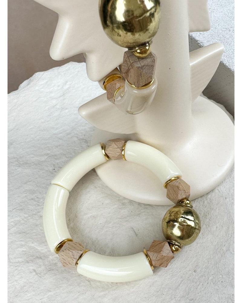 BRACELET KARÏNA - Lait - Mademoizelle Moon - Désaccords