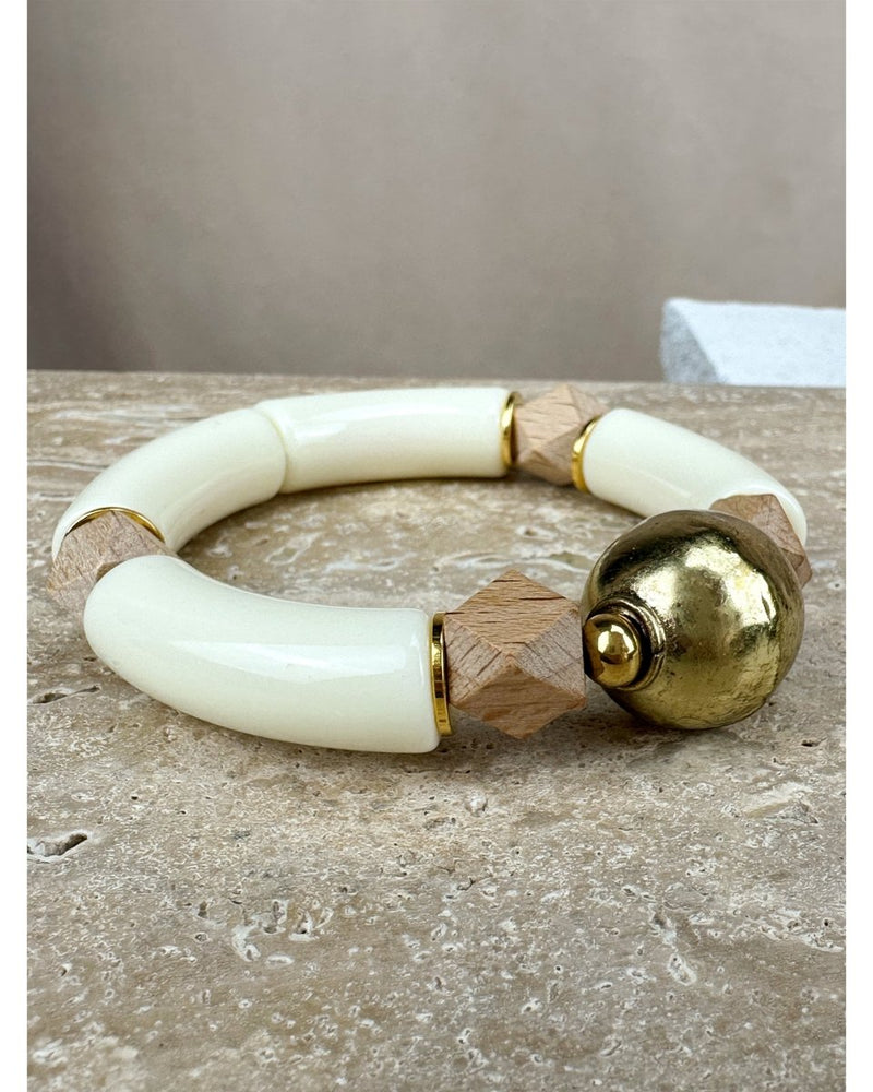 BRACELET KARÏNA - Lait - Mademoizelle Moon - Désaccords