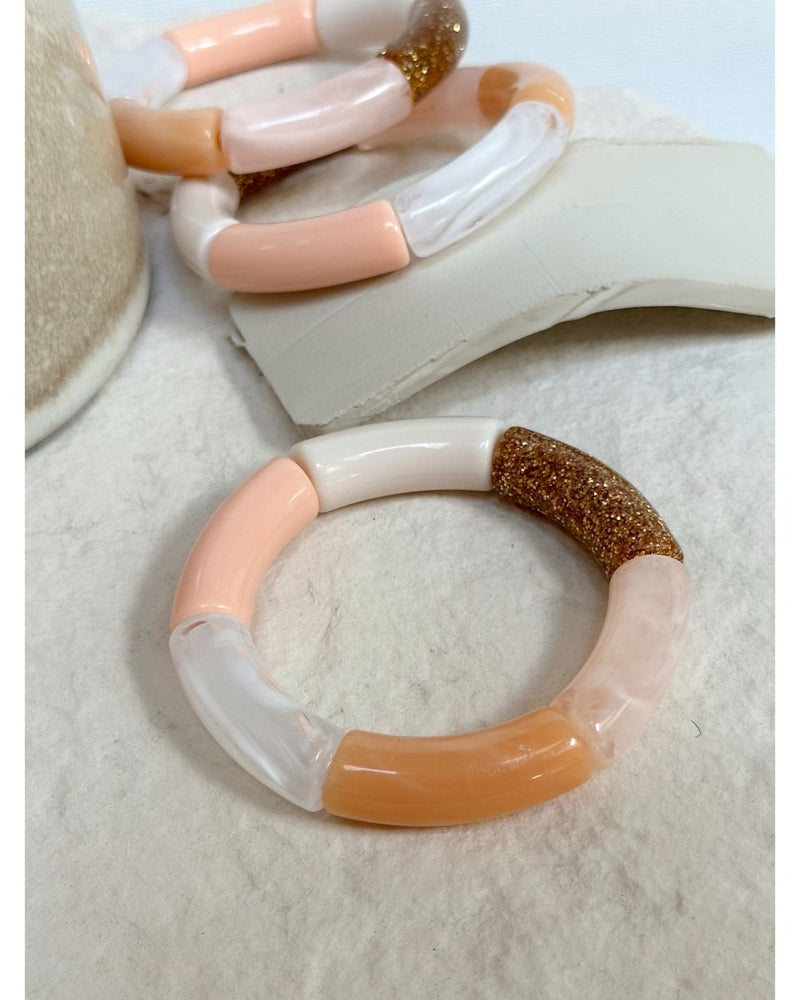 BRACELET MILA PAILLETÉ - Melon - Mademoizelle Moon - Désaccords