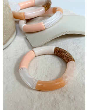 BRACELET MILA PAILLETÉ - Melon - Mademoizelle Moon - Désaccords