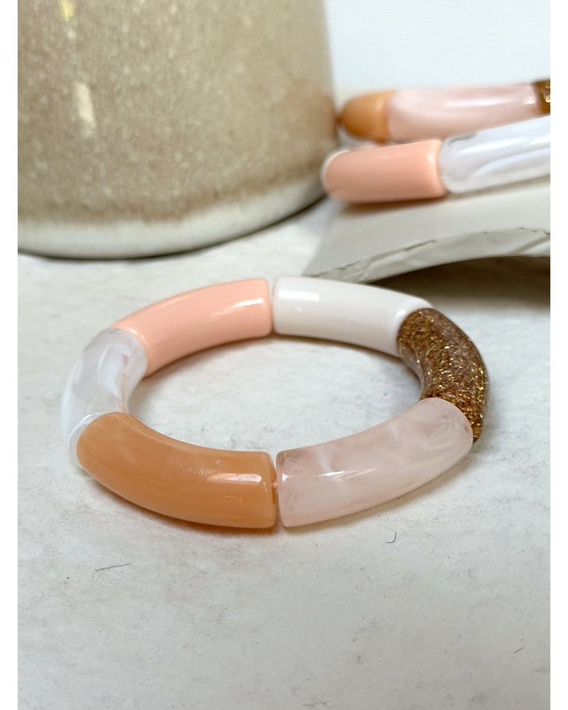BRACELET MILA PAILLETÉ - Melon - Mademoizelle Moon - Désaccords
