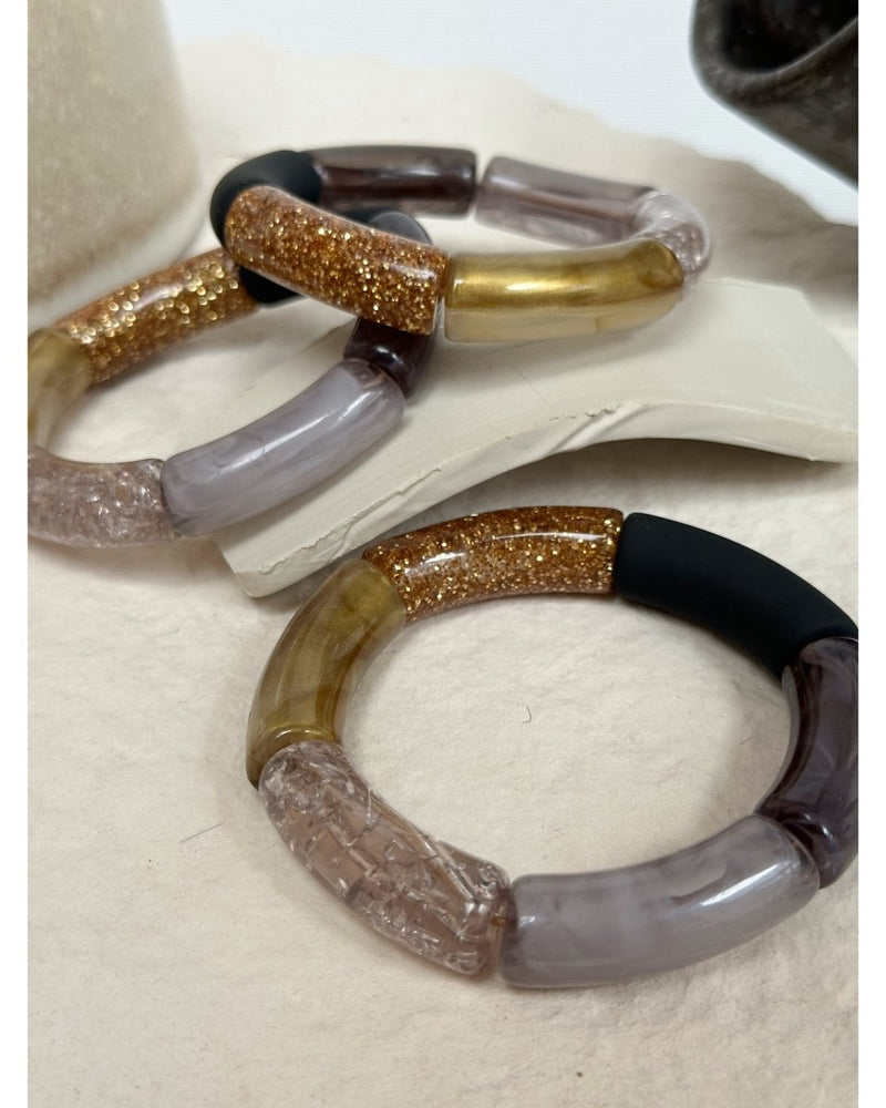 BRACELET MILA PAILLETÉ - Noir - Mademoizelle Moon - Désaccords