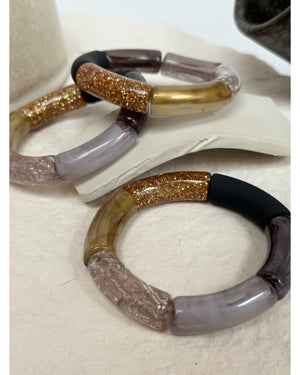 BRACELET MILA PAILLETÉ - Noir - Mademoizelle Moon - Désaccords