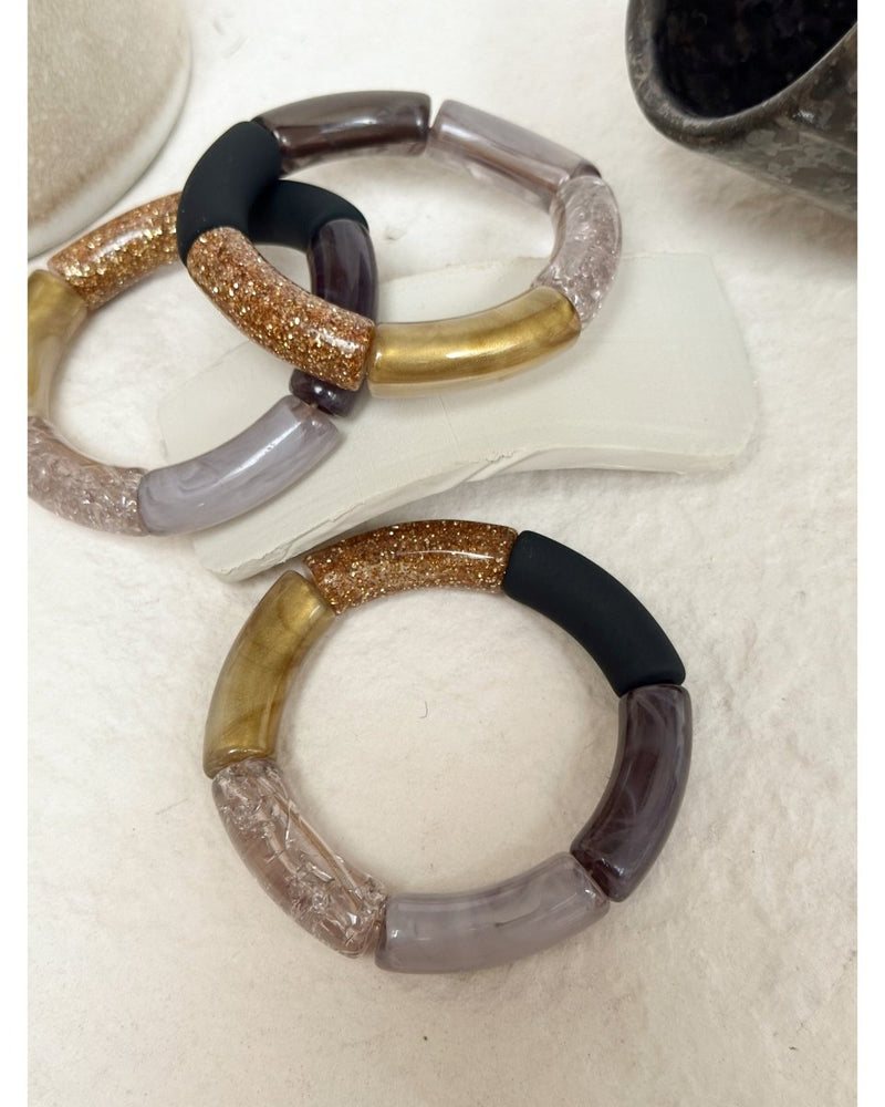 BRACELET MILA PAILLETÉ - Noir - Mademoizelle Moon - Désaccords