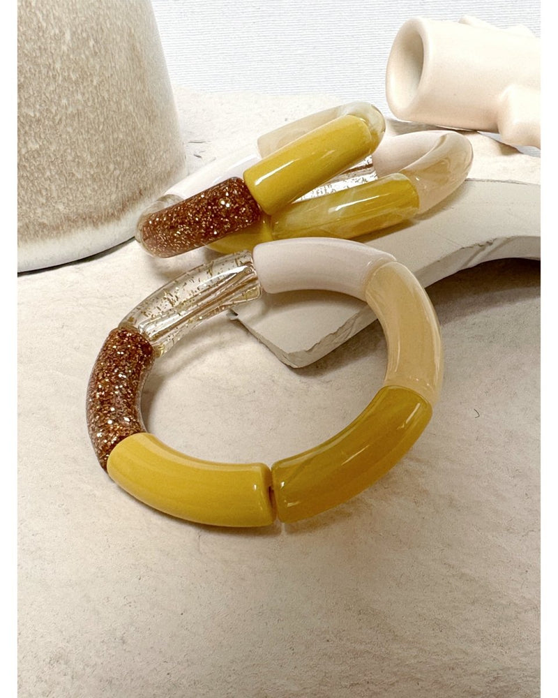 BRACELET MILA PAILLETÉ - Paille - Mademoizelle Moon - Désaccords