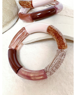BRACELET MILA PAILLETÉ - Parme - Mademoizelle Moon - Désaccords