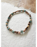 BRACELET - TURQUOISES AFRICAINES & HEMATITES BRONZE - Mademoizelle Moon - Désaccords
