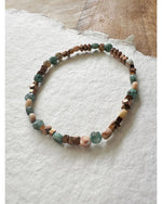 BRACELET - TURQUOISES AFRICAINES & HEMATITES BRONZE - Mademoizelle Moon - Désaccords