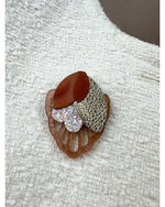 BROCHE CHARLINE - Caramel - Mademoizelle Moon - Désaccords