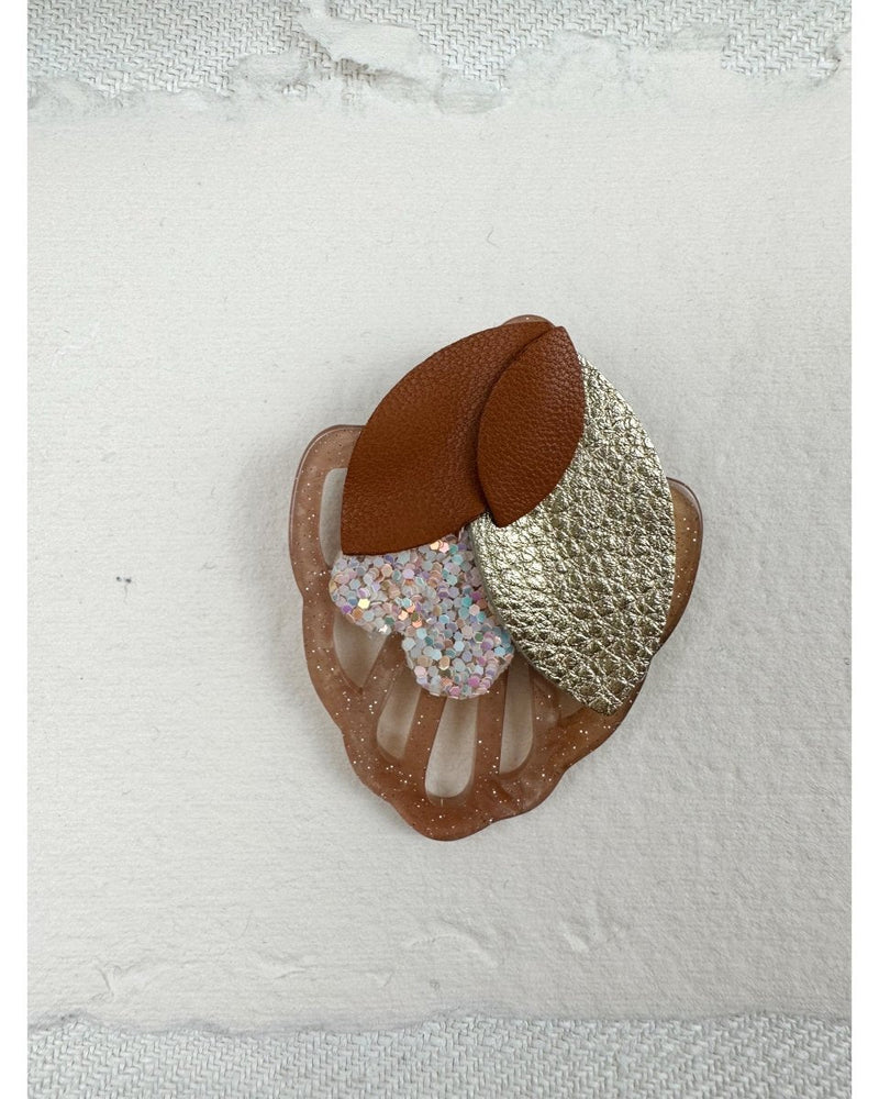 BROCHE CHARLINE - Caramel - Mademoizelle Moon - Désaccords