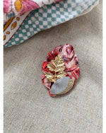 BROCHE FEUILLE - Fuchsia - Mademoizelle Moon - Désaccords