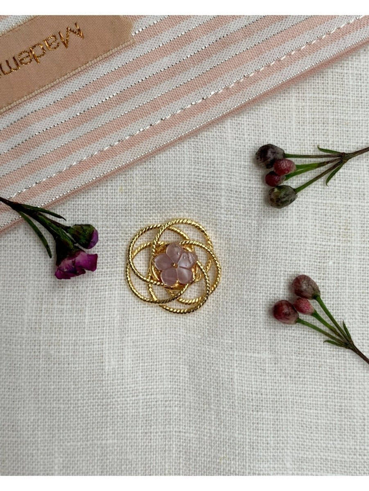 BROCHE FLEUR DES CHAMPS ROSE - Mademoizelle Moon - Désaccords