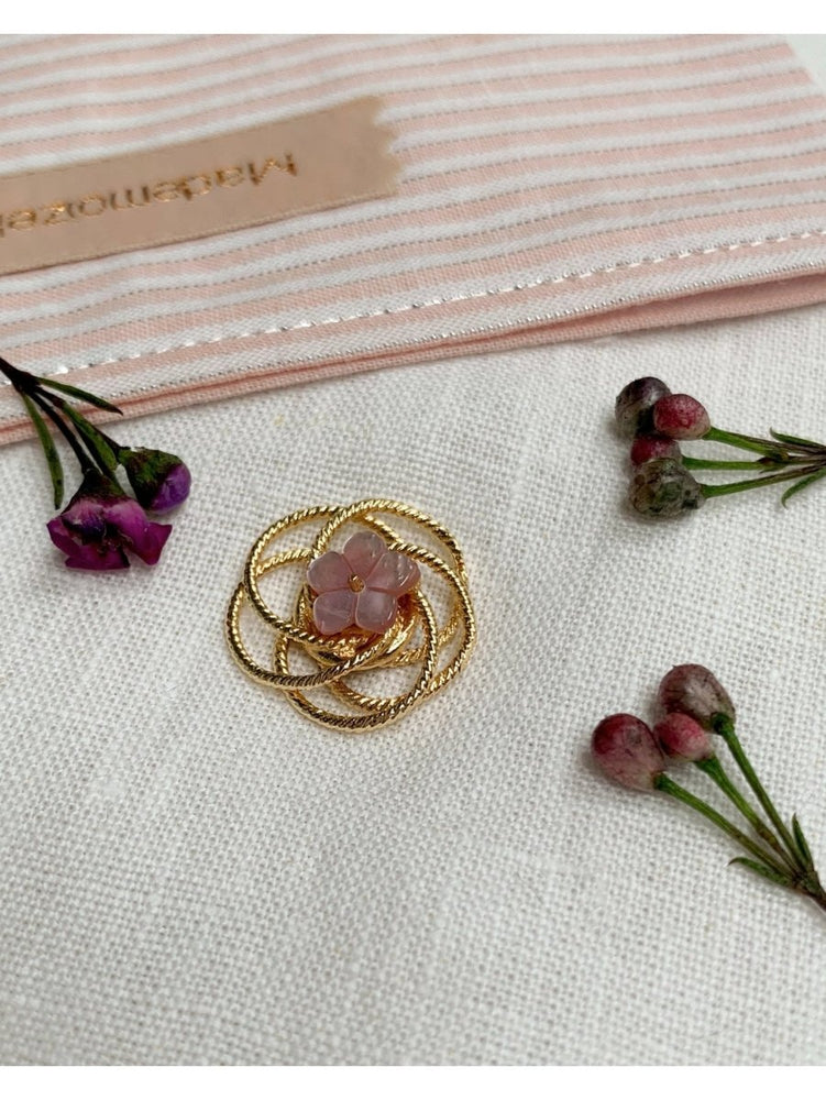 BROCHE FLEUR DES CHAMPS ROSE - Mademoizelle Moon - Désaccords