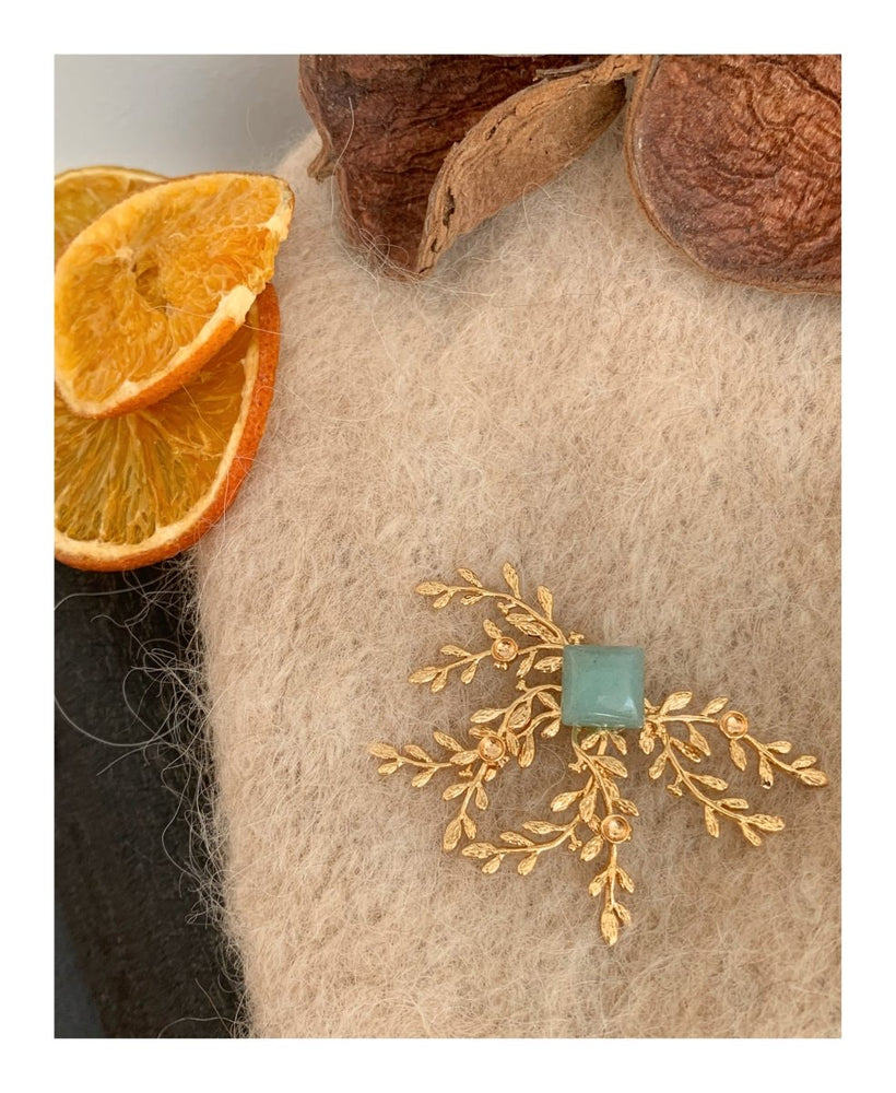 BROCHE SOUS LE GUI VERT - Mademoizelle Moon - Désaccords