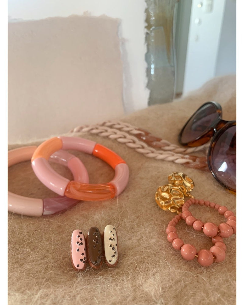 BROCHE TRIO D'ECLAIRS Fraise, Vanille, Chocolat - Mademoizelle Moon - Désaccords
